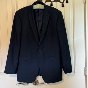 MICHAEL KORS Men's Classic-Fit Stretch Solid Blazers navy 42R EUC